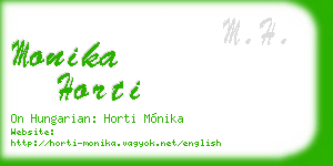 monika horti business card